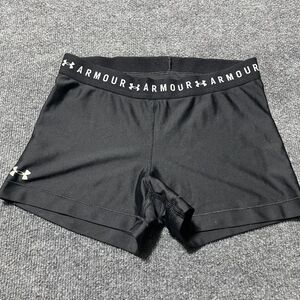 Under Armour Shorts Womens Medium Black HeatGear Compression Athletic Workout